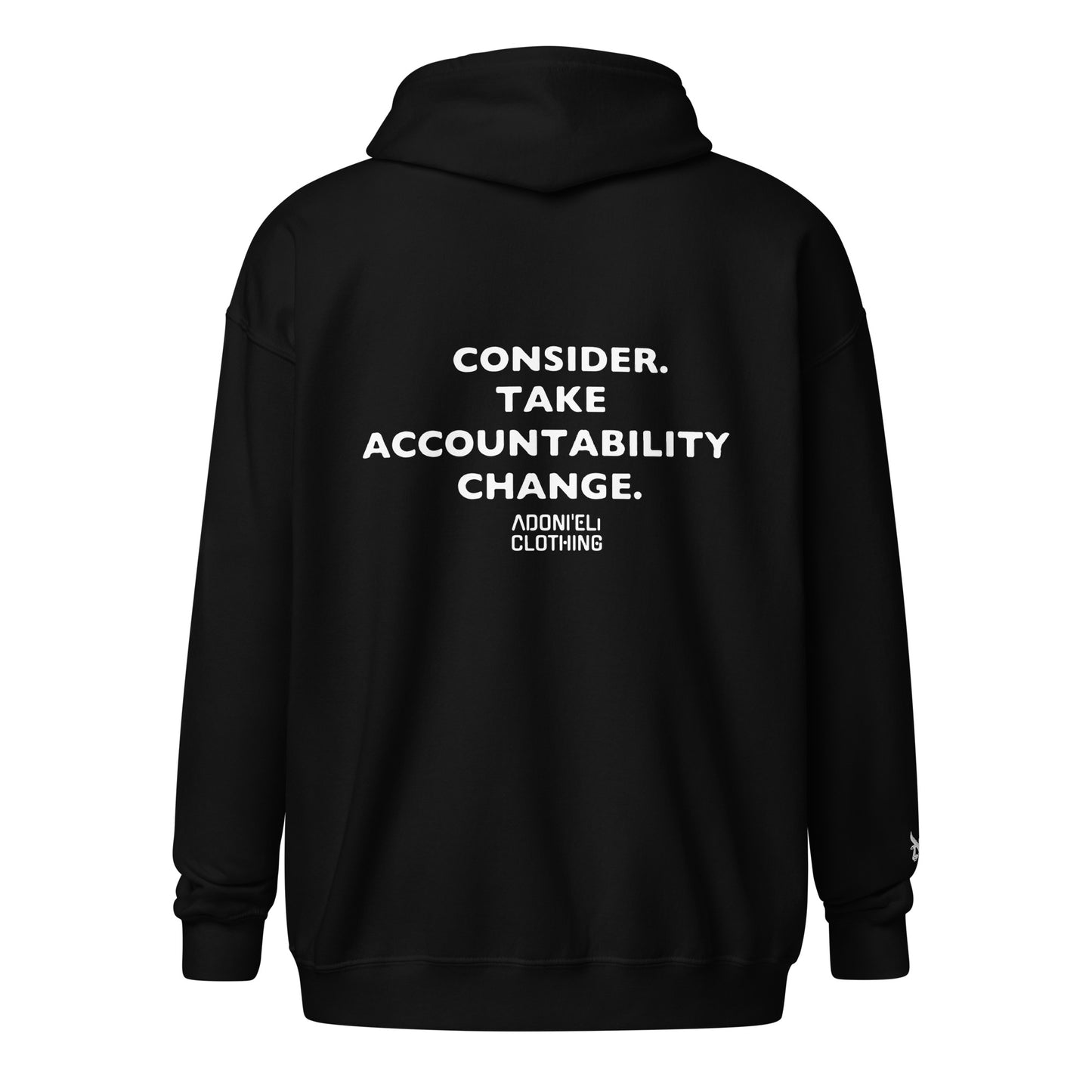 BETHINK zipped hoodie