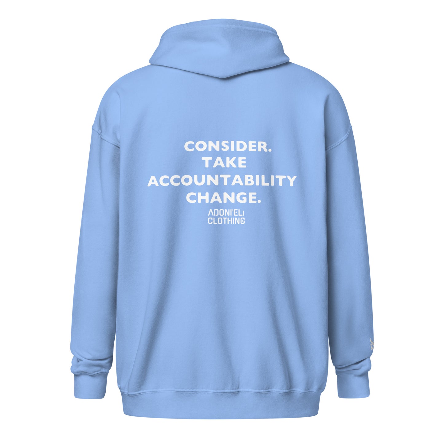 BETHINK zipped hoodie