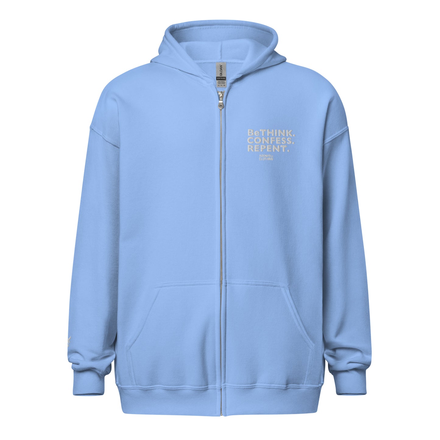 BETHINK zipped hoodie