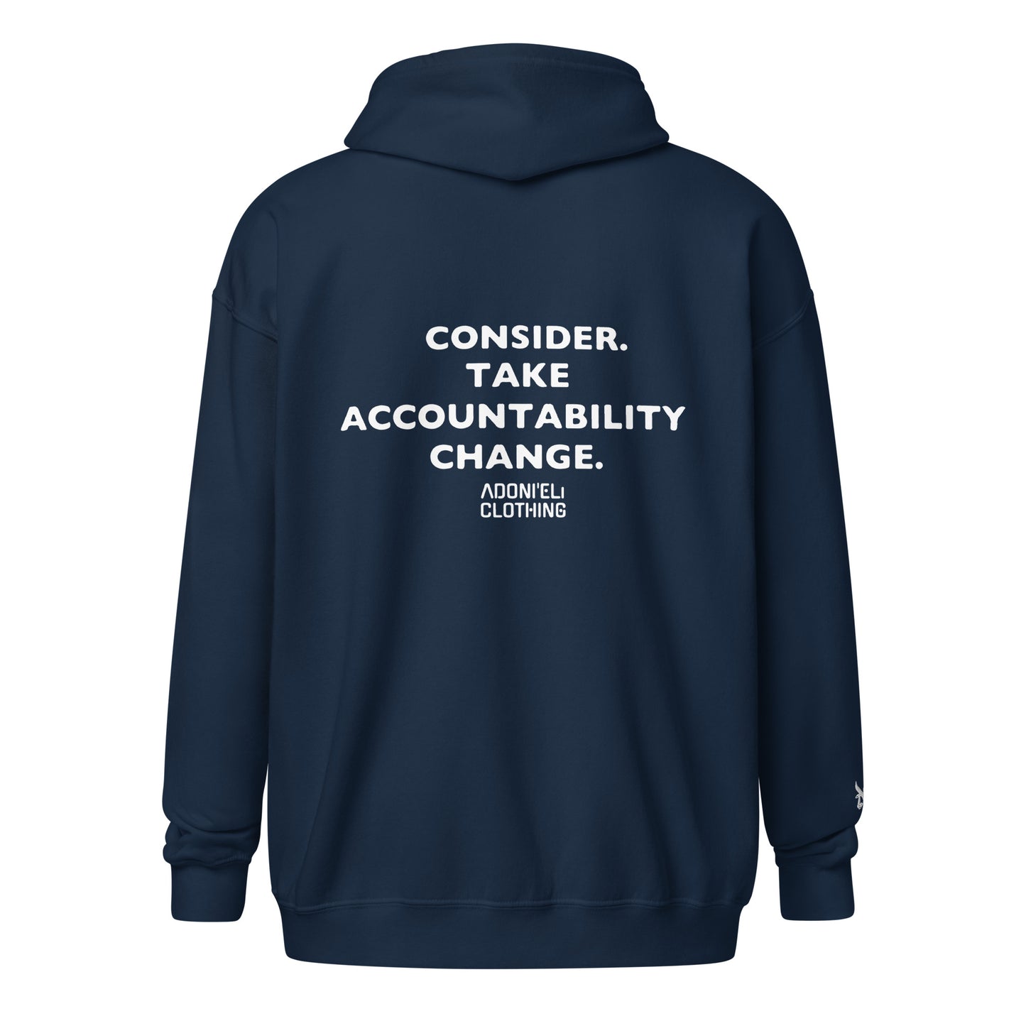 BETHINK zipped hoodie