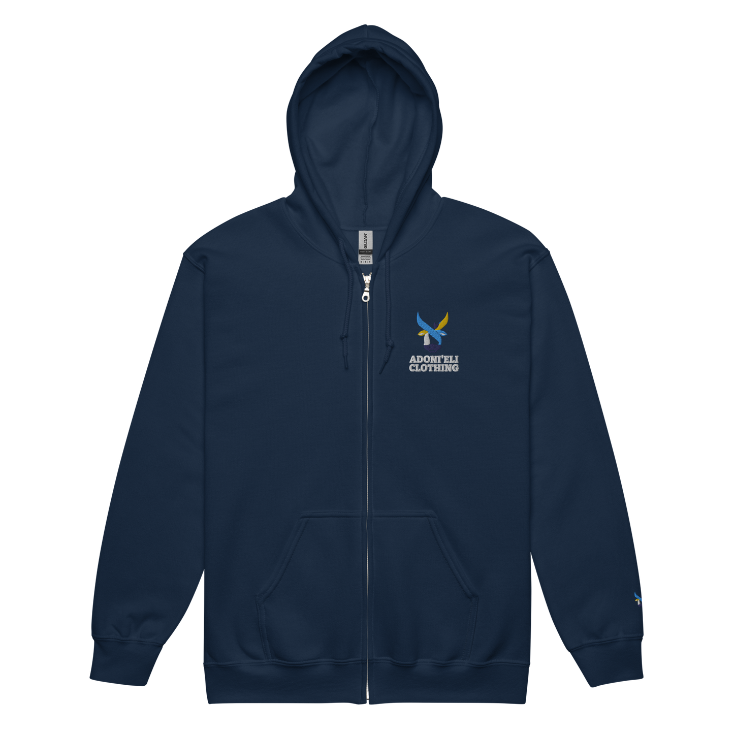 BIG Aleph Logo zip hoodie