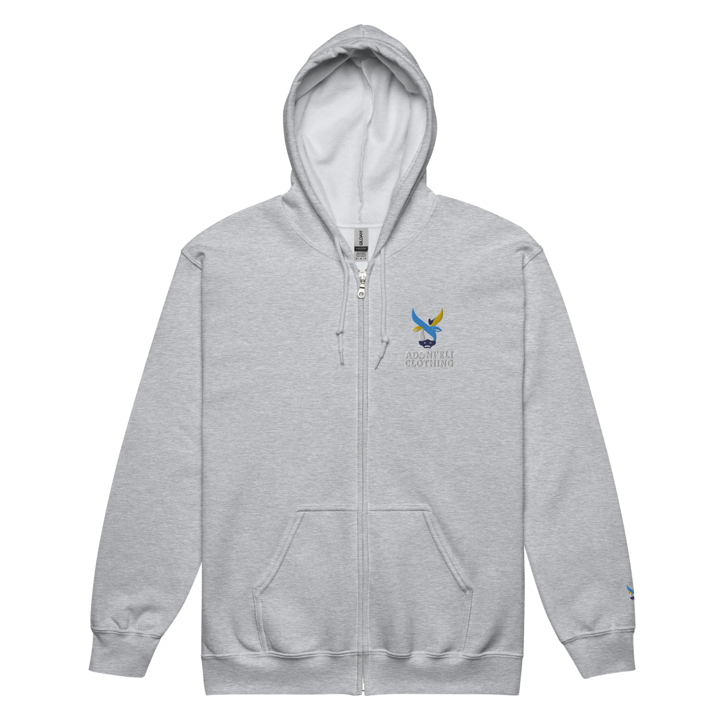 BIG Aleph Logo zip hoodie