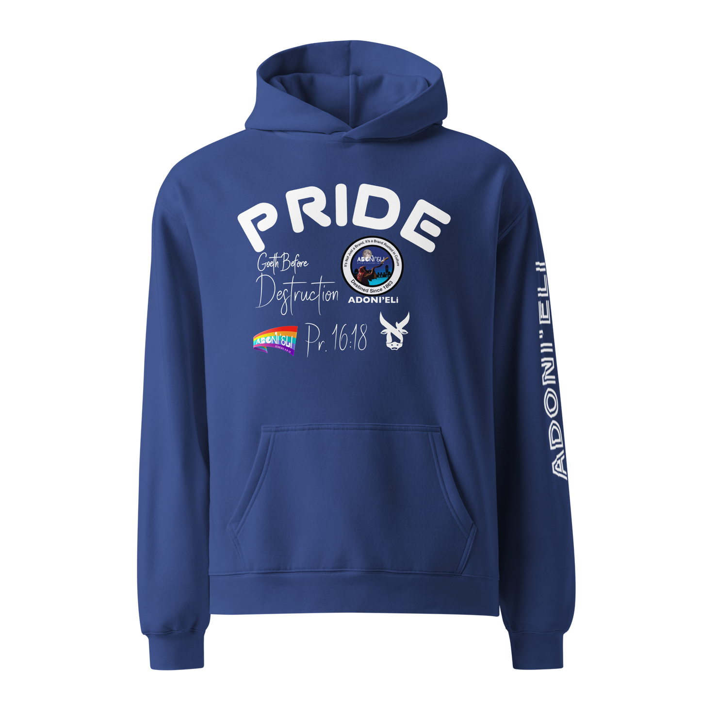 Pr. 16:18 “PRIDE” hoodie