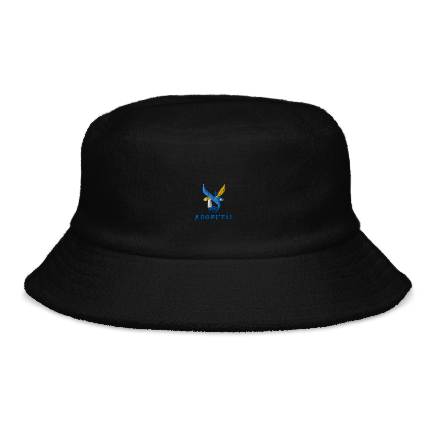 BLUE ALEPH LOGO terry cloth bucket hat