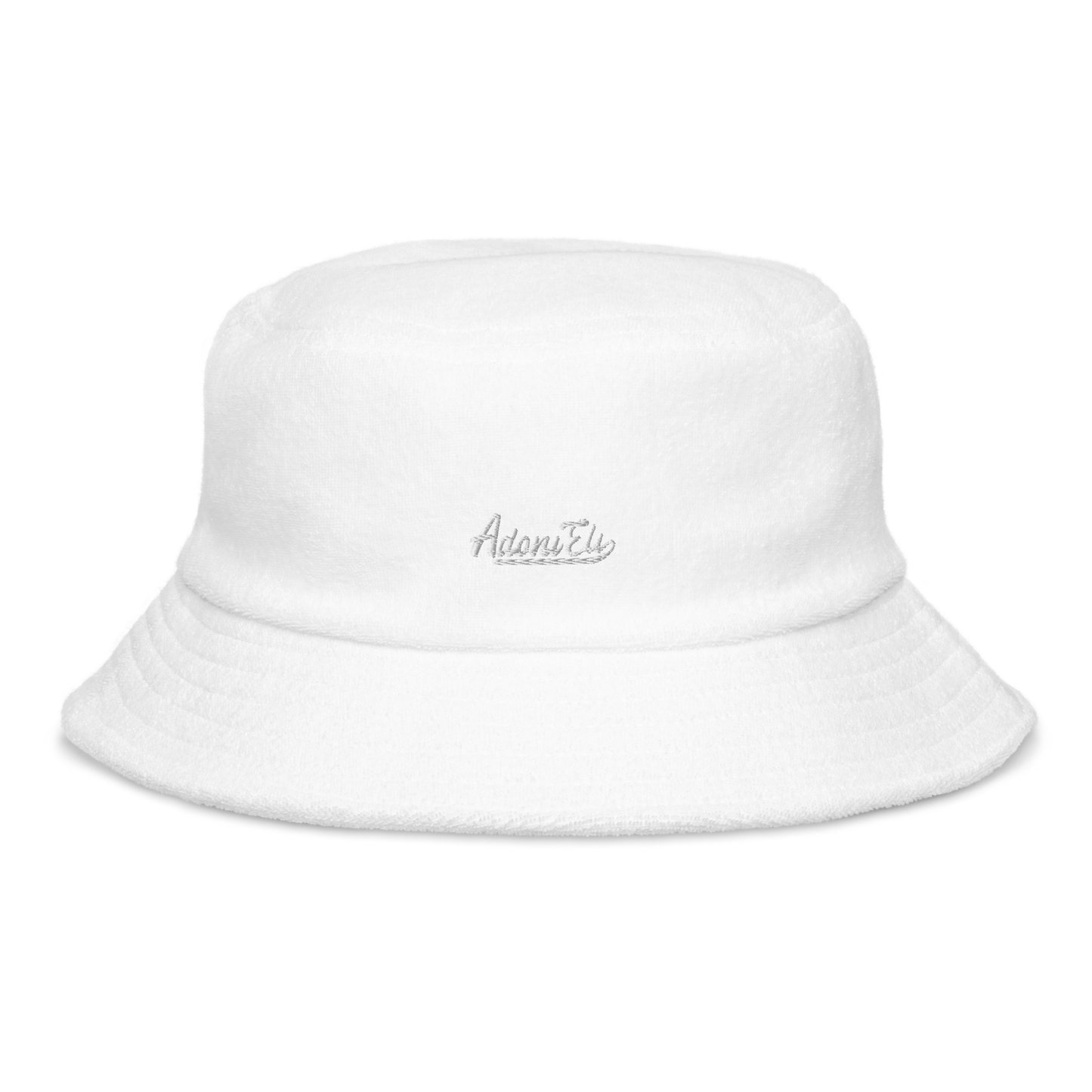 VARSITY LOGO terry cloth bucket hat