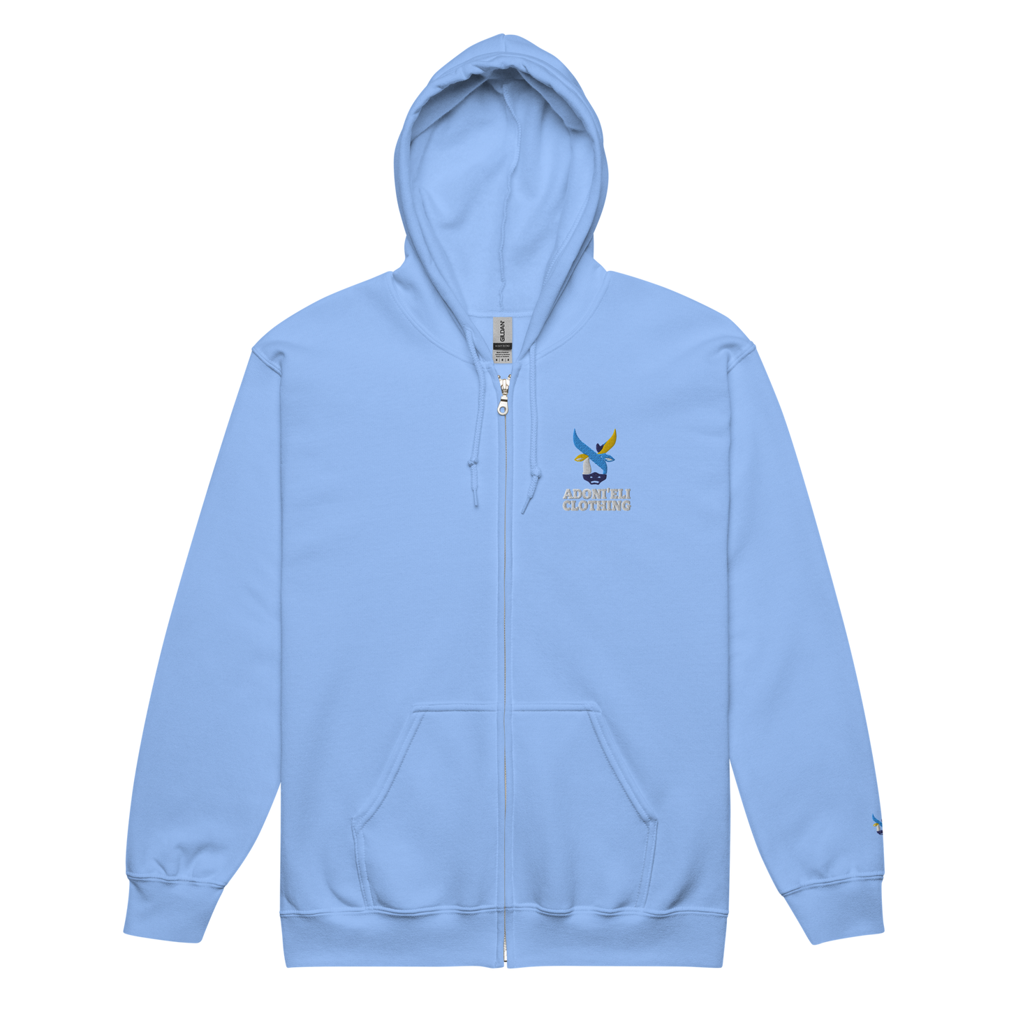 BIG Aleph Logo zip hoodie