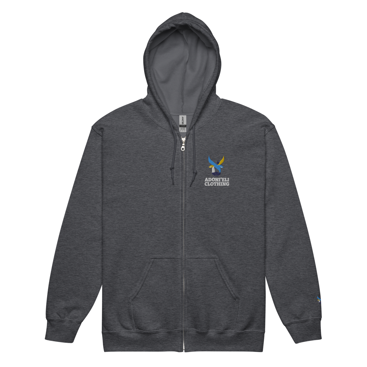 BIG Aleph Logo zip hoodie