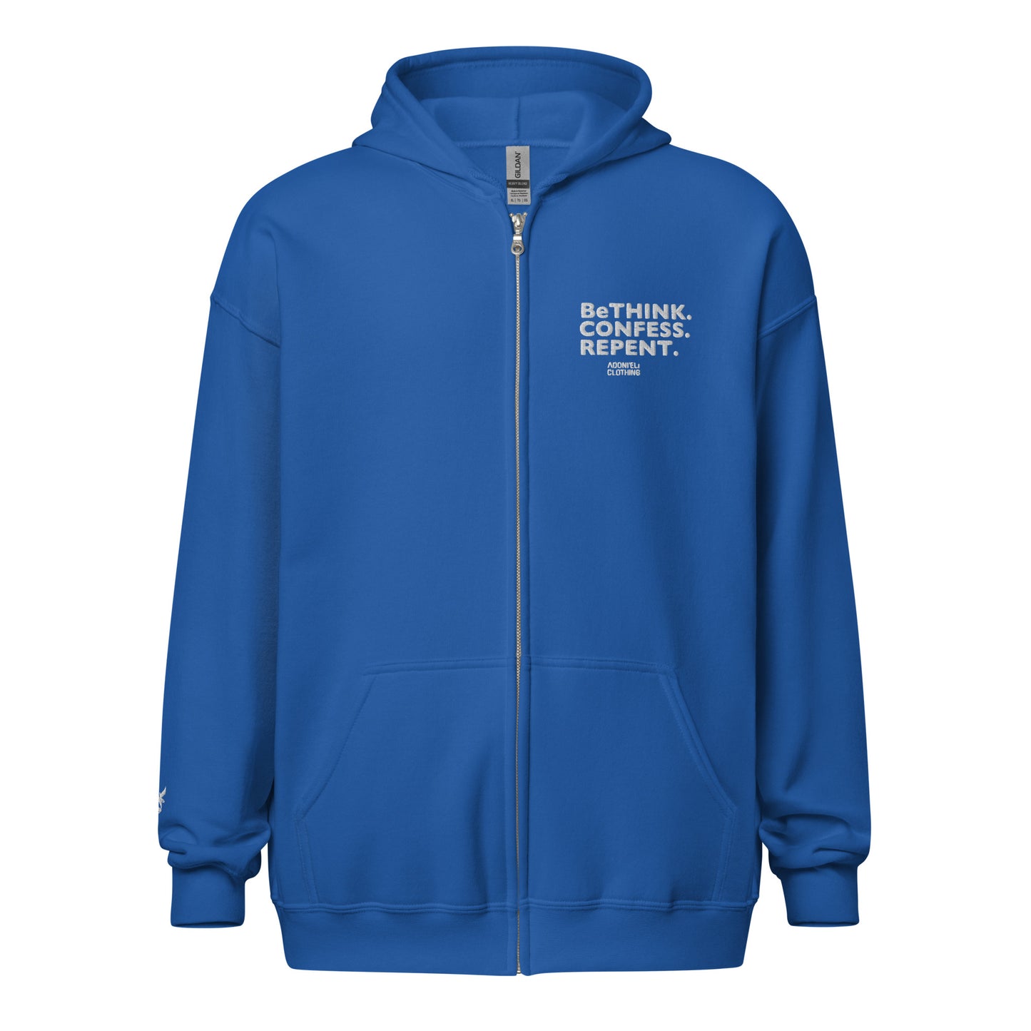 BETHINK zipped hoodie