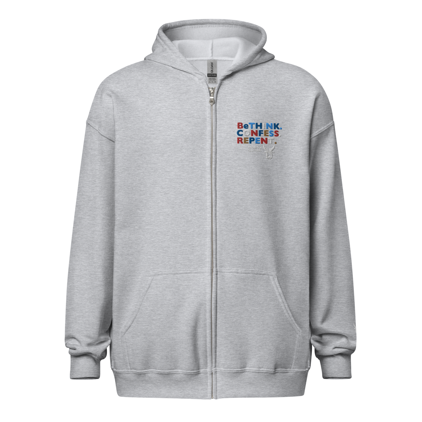 BETHINK zip hoodie