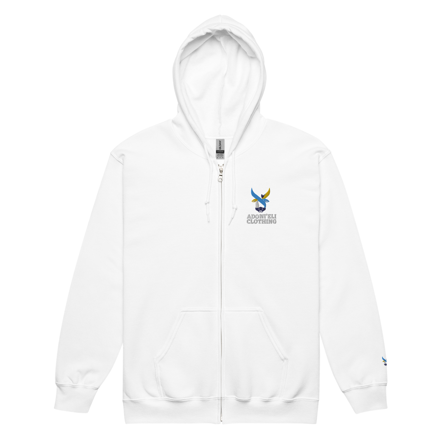 BIG Aleph Logo zip hoodie