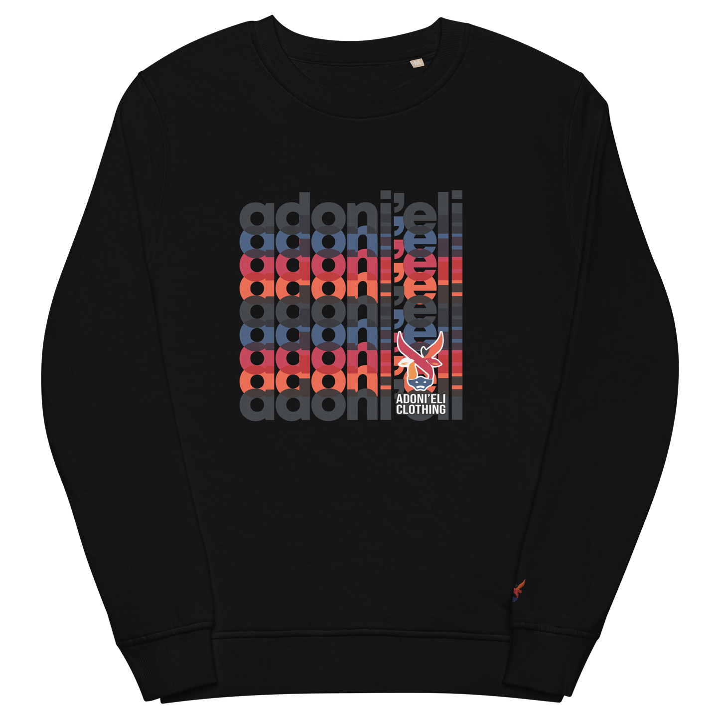 Monogram Print organic sweatshirt