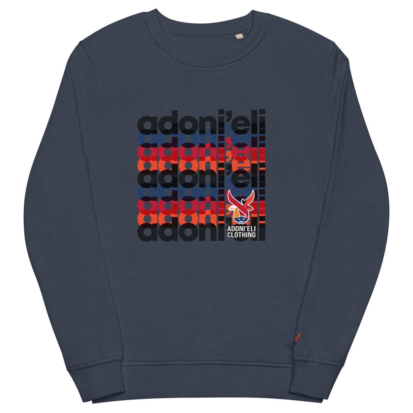 Monogram Print organic sweatshirt