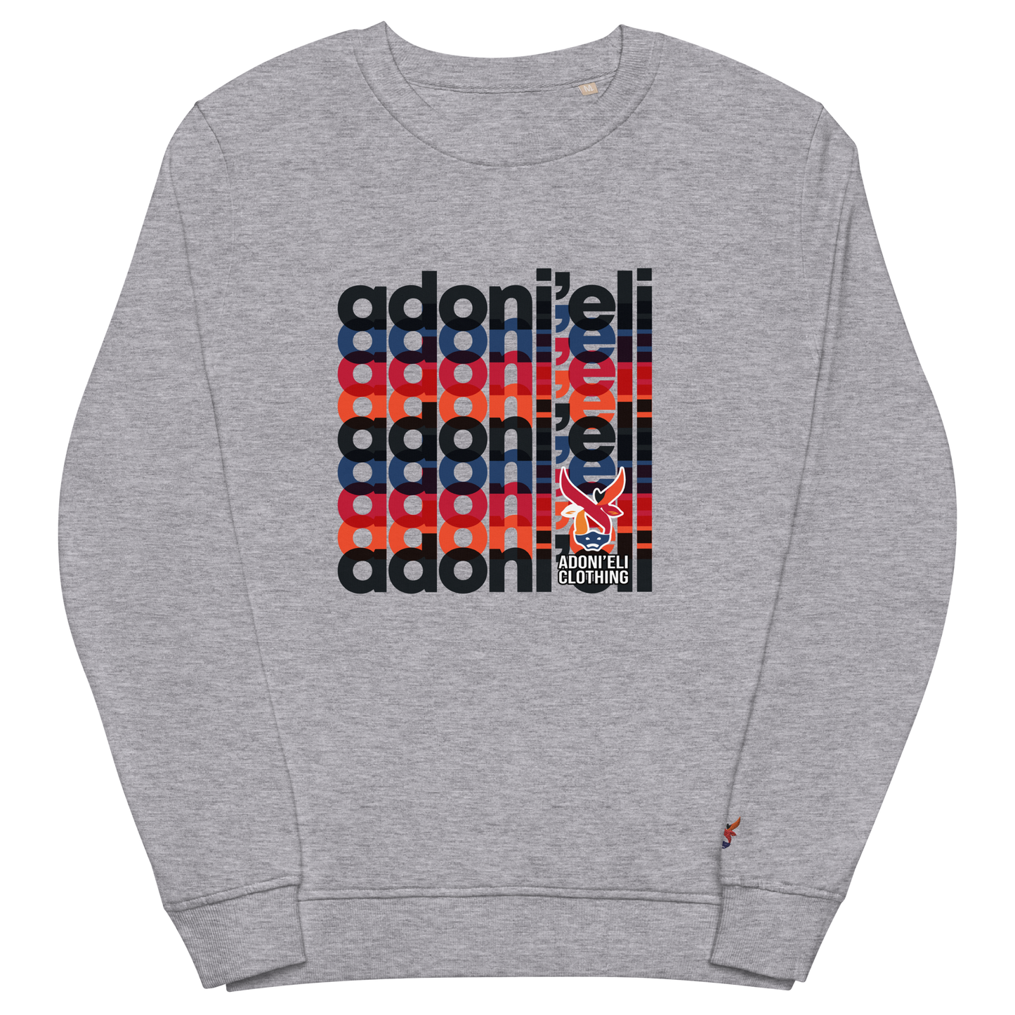 Monogram Print organic sweatshirt