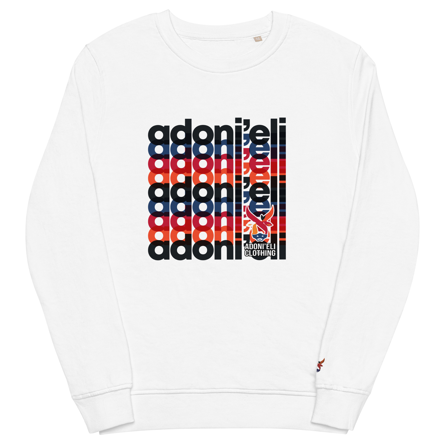 Monogram Print organic sweatshirt