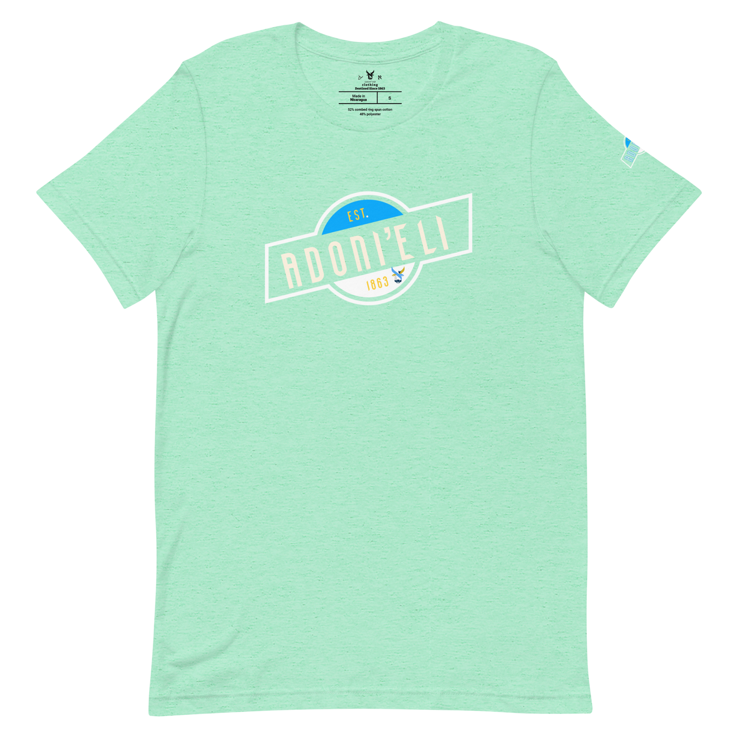 ADONI’ELI TEE w/ blue Aleph Logo Head