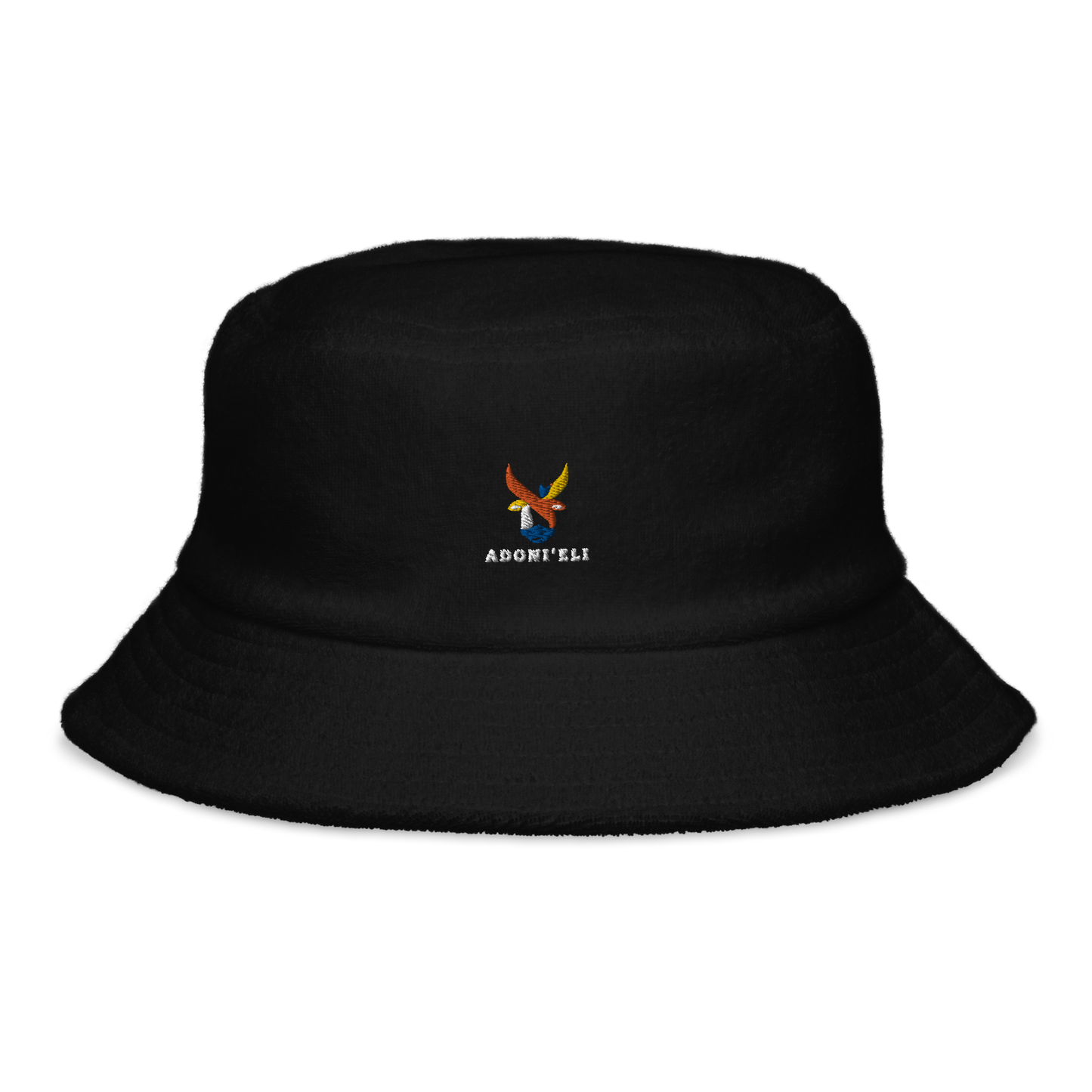 ALEPH LOGO terry cloth bucket hat
