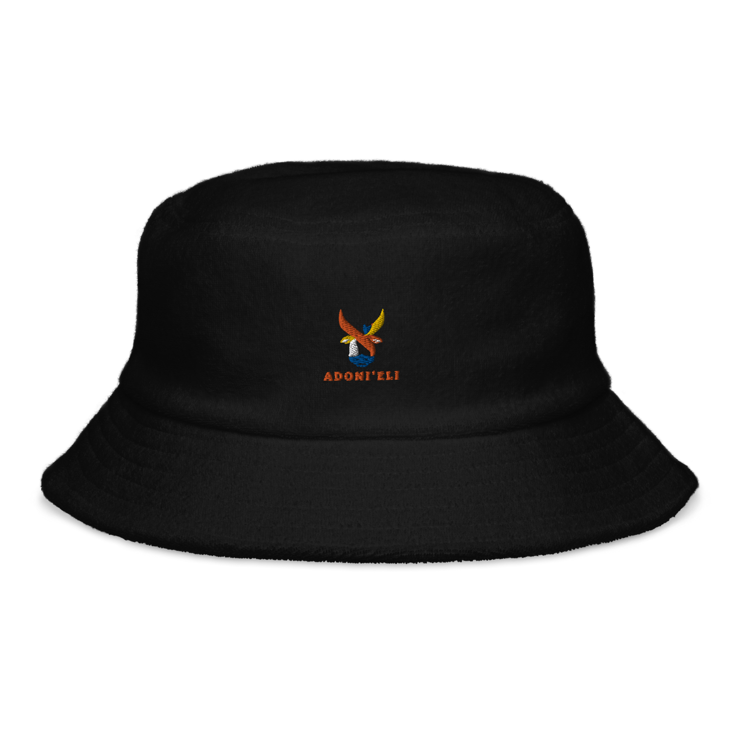 ALEPH LOGO terry cloth bucket hat