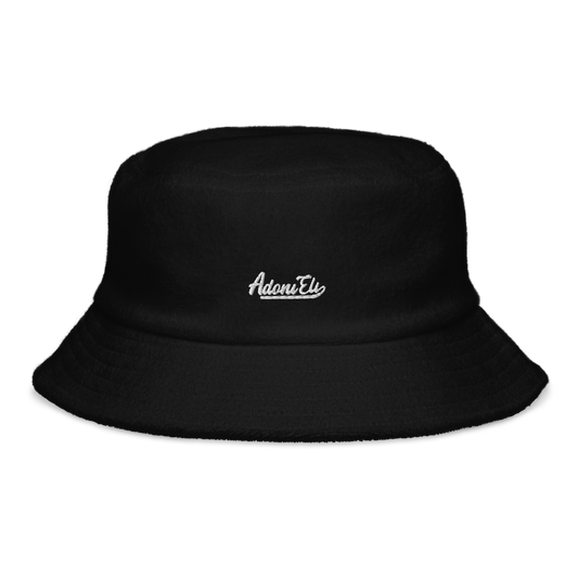 VARSITY LOGO terry cloth bucket hat