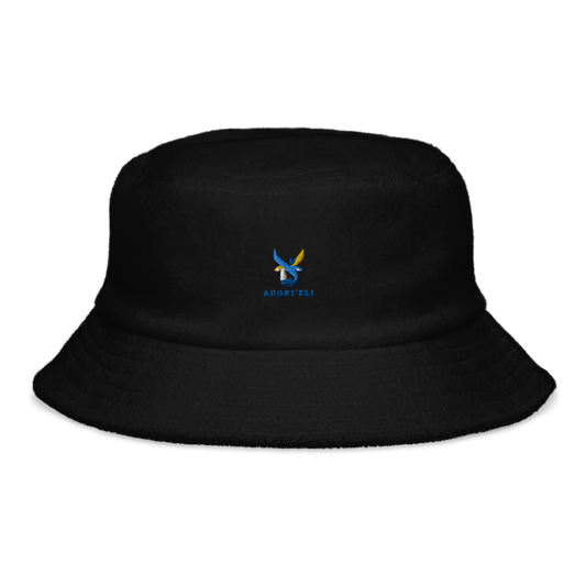 BLUE ALEPH LOGO terry cloth bucket hat