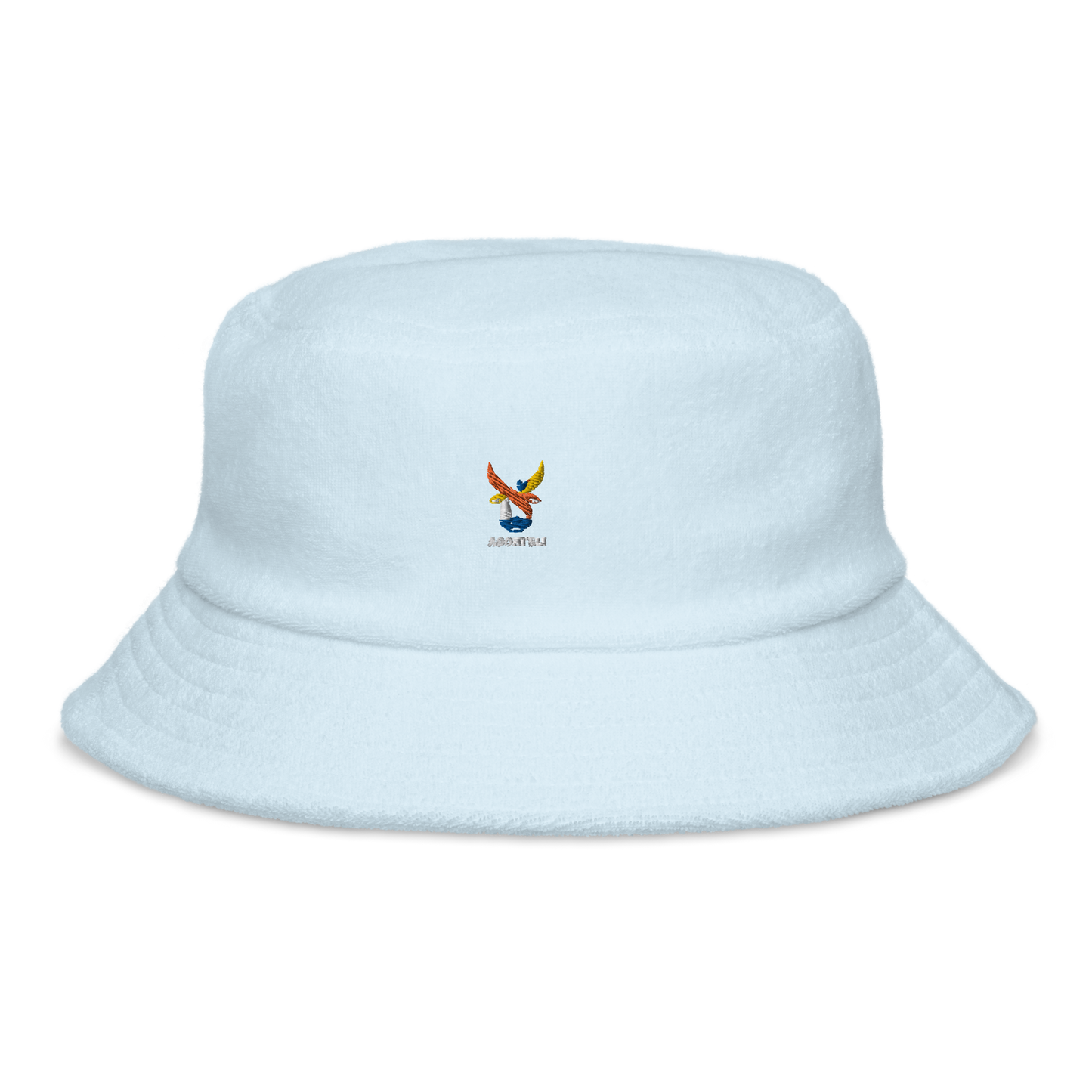 Unstructured terry cloth bucket hat