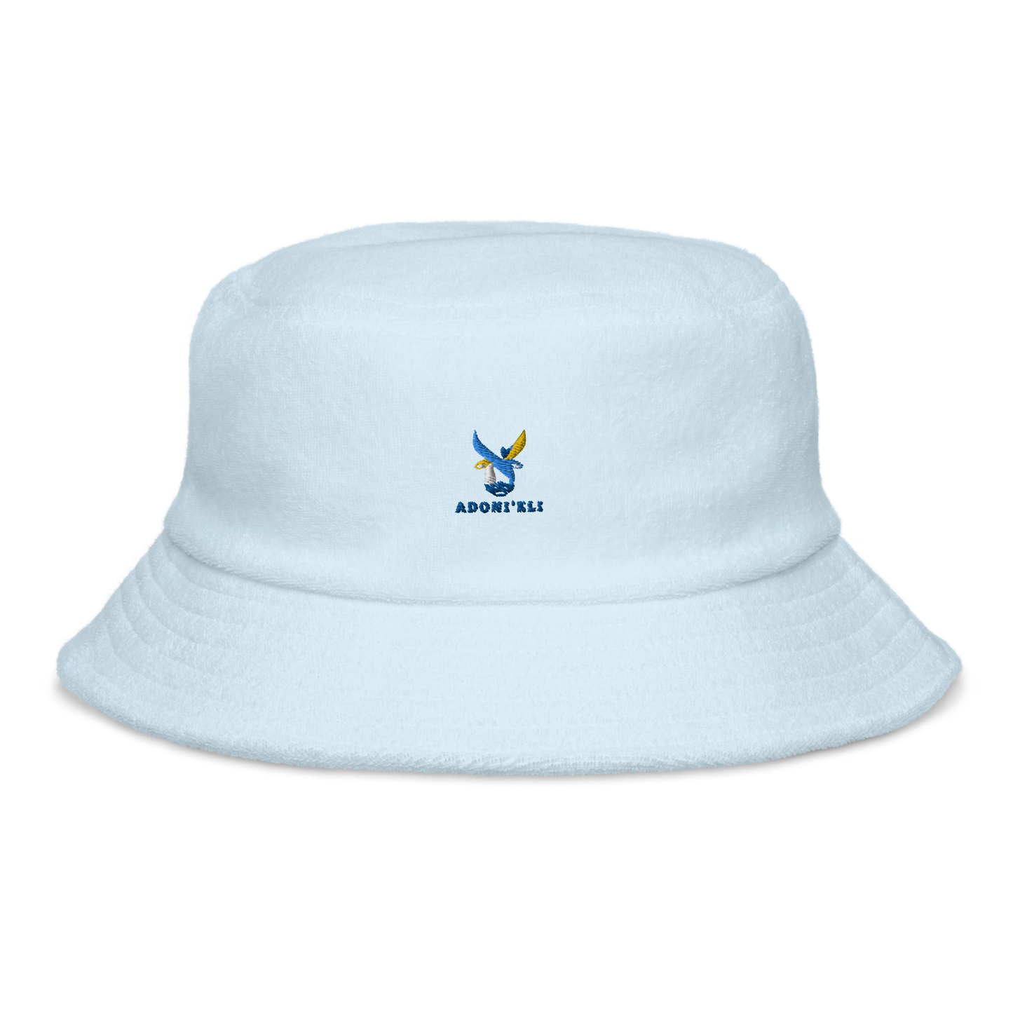 BLUE ALEPH LOGO terry cloth bucket hat