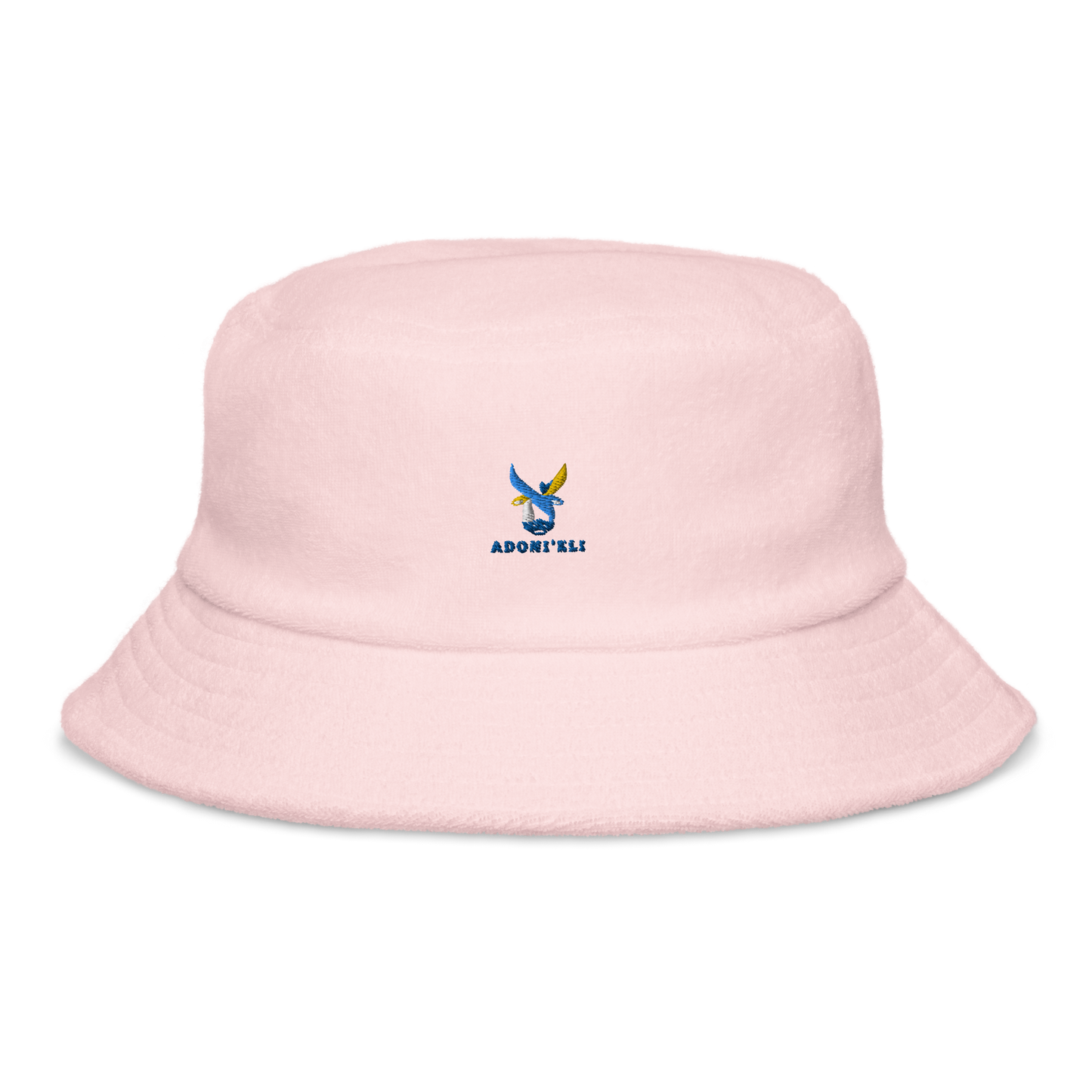 BLUE ALEPH LOGO terry cloth bucket hat
