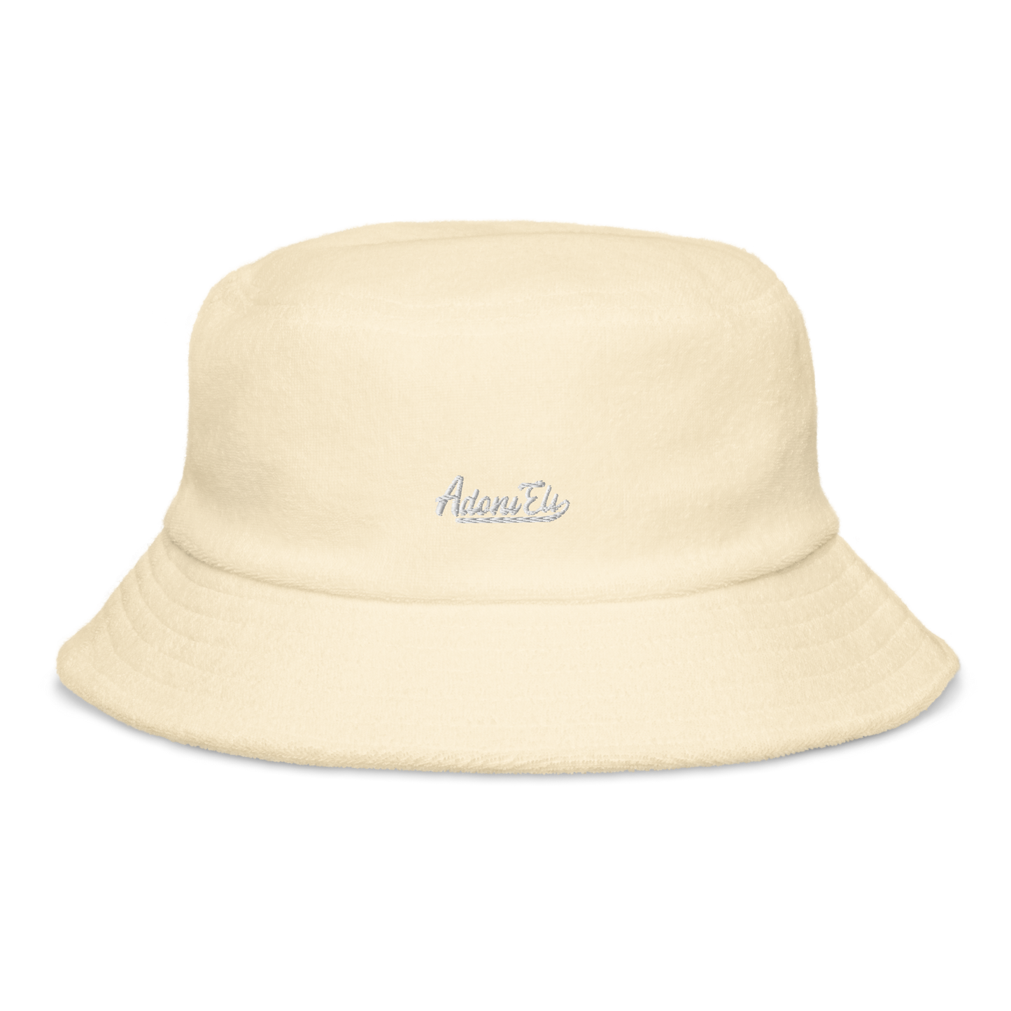 VARSITY LOGO terry cloth bucket hat
