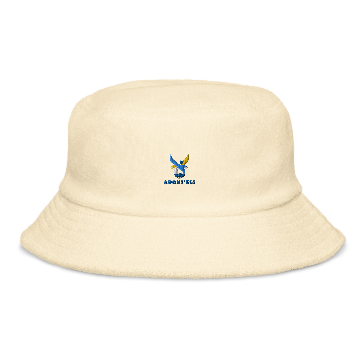 BLUE ALEPH LOGO terry cloth bucket hat